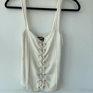 Reformation tie up tank top - small